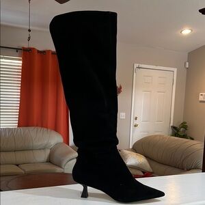 Gianni Bini Tall Slouchy Black Knee-High Women's Boots Size 7 M